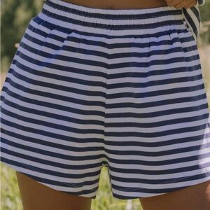 NWT Daily Drills Stripe Shorts Navy